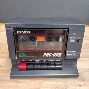SANYO PHC-DRⅡ データーレコーダー MSX/PC-6001/PC-6601/PC-8801等 通電確認のみ LOAD・SAVE未確認