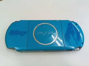 動作未確認　 SONY プレイステーション・ポータブル PSP-3000 ブルー 　ソニー　ゲーム　本体　初音ミク　◆5154