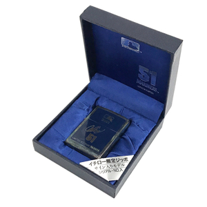 ジッポ オイルライター イチロー 2001年 限定 マリナーズ 51 サイン入 モデル 喫煙具 ZIPPO 保存箱付 QR051-26