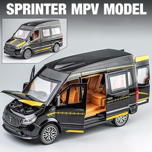 1/24 Mercedes Benz Sprinter MPV Van モデルカー ミニカー ヘッドライト点灯 プルバック式