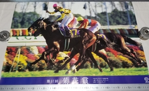 ◆ 競馬ポスター 菊花賞ゴール 優勝馬 ダンスインザダーク 騎手 武豊 JRA 競馬 B2ポスター ロイヤルタッチ サンデーサイレンス 非売品 希少