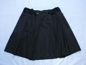 ★SPORTMAX CODE マックスマーラ　少し光沢のある黒で格子織りのゴムベルトが付いたデザイン性の高いスカート 4★イタリア製