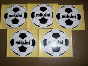 5枚セット　デッドストック　未使用　mikuni　ノベルティー　ステッカー　非売品　販促品　734