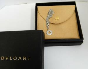 M424/BVLGARI ブルガリ アズキチェーン K18WG /ホワイトゴールド 18金 レディース アクセサリー ネックレス 金 パール ゴールド