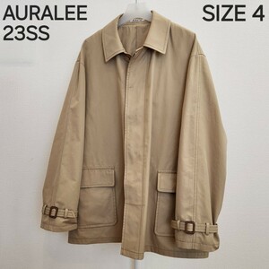 AURALEE オーラリー　23SS　FINX HARD TWIST GABARDINE BLOUSON　SIZE 4