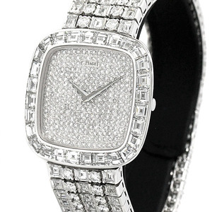 大幅値下げ ピアジェ PIAGET メンズ腕時計 K18WG 純正フルダイヤ 手巻き 137g ホワイトゴールド750 高級 ハイブランド 紳士 プレゼント