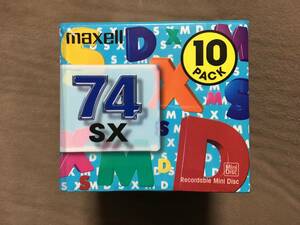 【 希少な未開封品！!・送料無料！】★maxell マクセル◇74SX・74分×10パック◇日本製/品名:SXMD-74.10P★