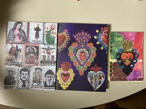 メキシコ　ノート　フリーダカーロ　グアダルーペ　マリア　メモ帳　キリスト　カトリック　Frida Kahlo ハートモチーフ mexico