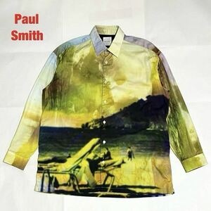 【希少】Paul Smith　ポールスミス　フォトグラフィックプリントシャツ　総柄シャツ　大きめ柄　個性的　オーバーサイズ　193319 324T