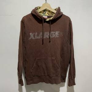 ☆送料無料☆Xlarge☆エクストララージ☆スウェットパーカー☆ブラウン☆M☆カモフラ迷彩柄☆K21ｃ