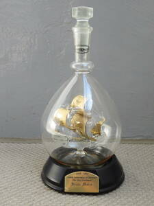 【希少　珍品】　デキャンタ　サンタマリア号　ボトルシップ　500年記念　スペイン　ガラス細工　ヨット
