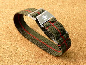 MARINE-NATIONALE／MN-STRAPS！ORIGINAL-RED 20mm MNストラップ！※ネコポス発送で送料無料！ 