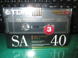 tdk カセットテープ　SAー４０　３個セット