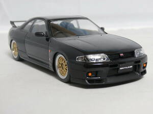 [模型完成品] アオシマ 1/32 ニッサン　R33 スカイライン GT-R ブラック　　楽プラシリーズ 