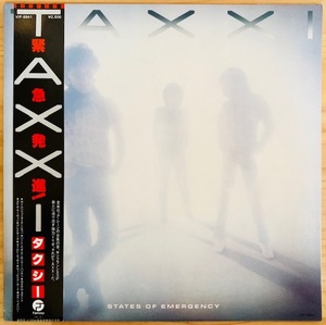 LP■ROCK/TAXXI/STATES OF EMERGENCY/FANTASY VIP-6841/国内盤 82年ORIG 見本盤白ラベルプロモ/PROMO 希少帯付 極美品/タクシー/緊急発進！