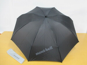 4118FSZ◎mont-bell モンベル 折りたたみ傘 トレッキングアンブレラ L ブラック◎中古