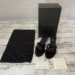 GUCCI　グッチ ヒールサンダル シェリーライン レディース 36 23cm 箱・巾着付き