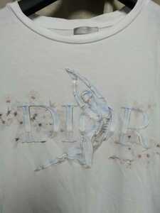 空山基×DIORディオール最高傑作 春の装い爽やか春の桜セクシーロボットチェリーブロッサムディオールジャイアントロゴ半袖Tシャツ