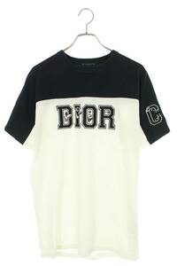 ディオール DIOR 21AW 193J646A0554 サイズ:S KENNY SCHARロゴ刺繍オーバーサイズTシャツ 中古 SS13