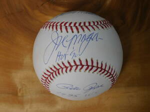 ジョー・モーガン、ジョニー・ベンチ、ピートローズ　直筆サイン入りボール　MLBホログラム貼付　スタイナー社製