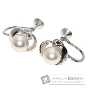 MIKIMOTO ミキモト アコヤパール 真珠 イヤリング シルバー レディース 中古