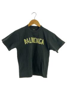 BALENCIAGA◆23SS/Tape Type Medium Fit Tee/Tシャツ/コットン/BLK/739784TOVA9