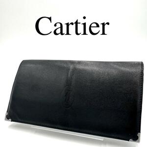 Cartier カルティエ 長財布 カボション ワンポイントロゴ ロゴ金具