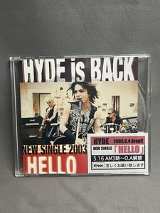 【プロモ CD 非売品】HYDE / HELLO KDCS-80112/ハイド/L