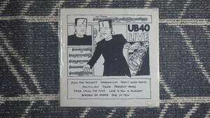 LPレコード　希少！ UB40 LIVE/ユービー40 ライブ 国内盤