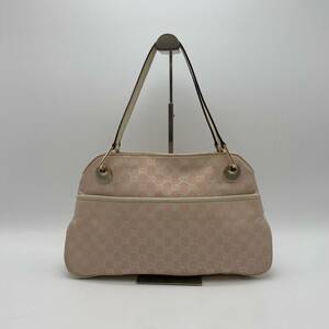 【1円～】GUCCI/グッチ ハンドバッグ GGキャンバス 121023 ピンク トートバッグ レディース鞄