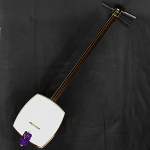 1円 三味線 太棹 花梨 丸打胴 弦楽器 和楽器 伝統楽器 保存ケース付き