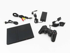 ○【SONY ソニー】PS2本体 SCPH-70000 チャコールブラック