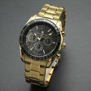 国内正規品 サルバトーレマーラ メンズ 電波ソーラー ゴールド ブラック SM15116-GDBKGD 腕時計 プレゼント 誕生日プレゼント