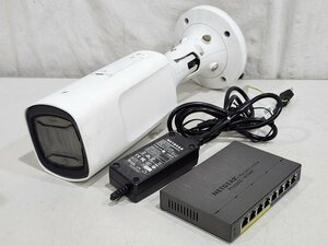 [ジャンク] CANON ネットワークカメラ VB-M741LE + NETGEAR PoEスイッチングハブ GS108PEv3 通電確認のみ