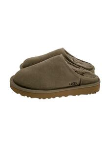 UGG australia◆Classic Slip-On/ムートン/スリッポン/サンダル/23cm/KHK/無地