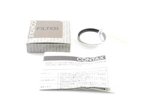 L2833 美品 コンタックス CONTAX 46mm L39 (UV) MC レンズフィルター チタンカラー 箱 取説付 カメラレンズアクセサリー クリックポスト