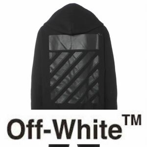 【極美品】OFF-WHITE オフホワイト パーカー XXL ブラック