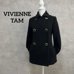 VIVIENNE TAM ヴィヴィアンタム　黒コート　ウールコート