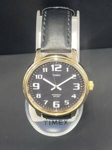 ★タイメックス TIMEX INDIGLO WR50M クォーツ 腕時計 取説・展示用ケース付【現状】