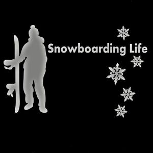 ★千円以上送料0★(20cm)【Snowboarding Life】　スノーボード・カー・車ステッカーDC2