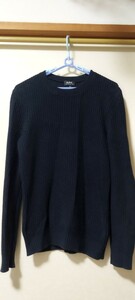 A.P.C コットンリネンニット ネイビー apc