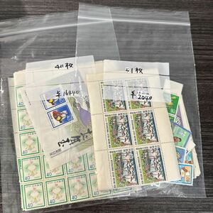 【11】140# 額面18480円 40円切手　未使用　462枚　普通切手　記念切手　バラ シート まとめ売り　現状渡し