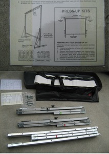 ●管理DR-01 ◆即決◆ DRAPER 組立式 プロジェクションスクリーン プロジェクタースクリーン used ハードケース付き