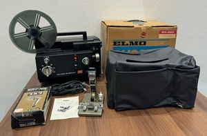 【A10373】おまとめ 2点 ジャンク品 ELMO エルモ K-100SM 8mm 映写機 プロジェクター LPLシングル－8 721 ロールテープスプライサー