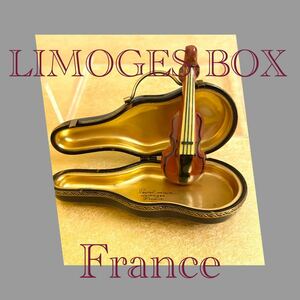 ヴァイオリン ケース リモージュボックス Limoges Box ハンドペイント 音楽 弦楽器アクセサリー フランス 大人の究極のコレクション