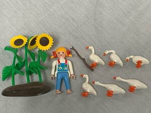 Playmobil 3825 女の子とガチョウ 廃番 プレイモービル Farm Girl & Geese