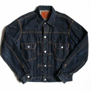 【美品/ビッグサイズ42】EVISU 【NO.1/LOT.1507 2nd type デニムジャケット】エビス Gジャン 2403613