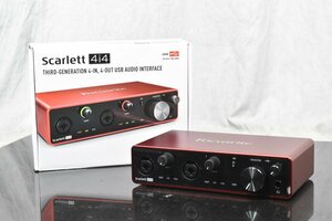 Focusrite フォーカスライト Scarlett 4i4 3rd Gen USBオーディオインターフェイス