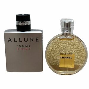 ●【CHANEL/シャネル】ALLURE HOMME SPORT アリュール オム スポーツ オーデトワレ 50ml/CHANCE チャンス EDT 50ml 香水2点セット★23119