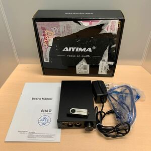 y042620m AIYIMA DAC-A5 PROヘッドフォンアンプ 24BIT 192KHz HIFI USB DACデコーダーオーディオインターフェースデジタル光同軸PC 